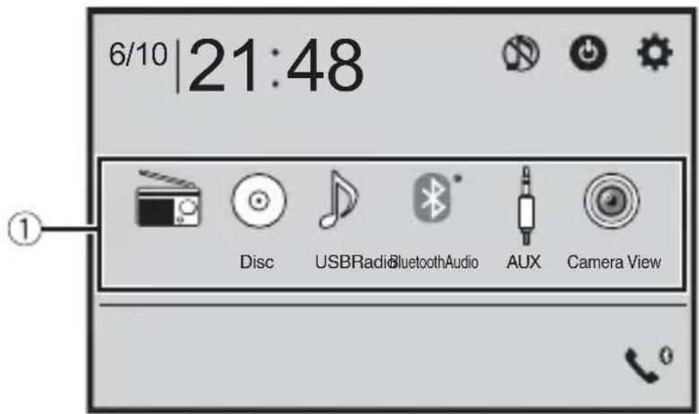 PIONEER AVH211EX - Écran de menu supérieur - 1