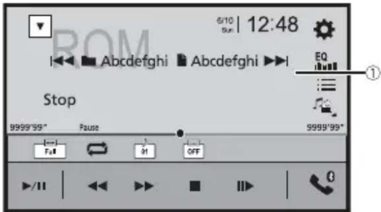 PIONEER AVH1400NEX - Écran de source video (Exemple : disque) - 1