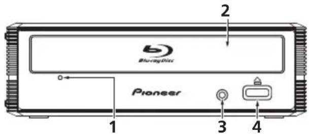 PIONEER BDRX12UBK - Front view - 1