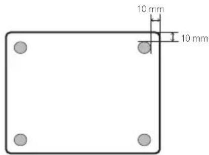 PIONEER BDRX12UBK - Affixing the insulators (recommended affixing example) - 1