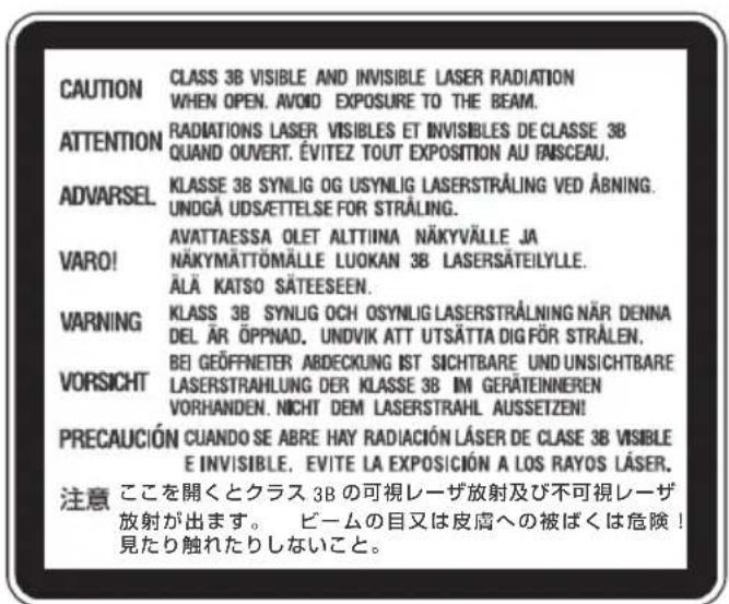 PIONEER BDRX12UBK - CLASS 1 LASER PRODUCT - 1