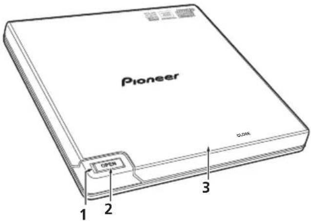 PIONEER DVRXD10 - Tiroir de chargement - 1