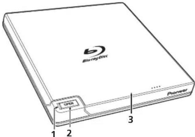 PIONEER BDRXD05B - Cubiertadel disco - 1