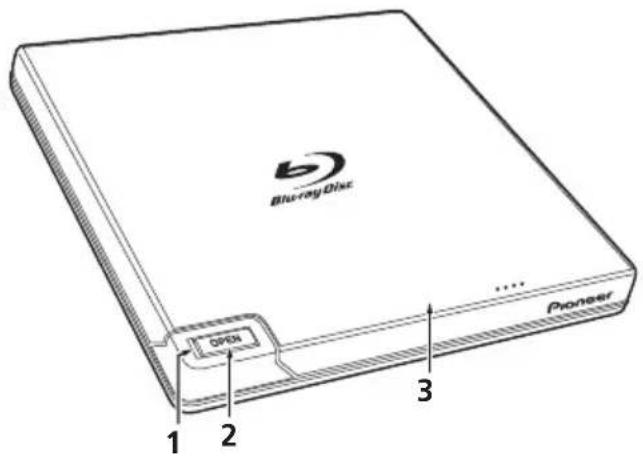 PIONEER BDRXD05B - Tiroir de chargement - 1