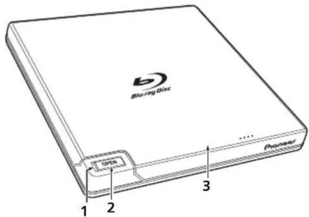 PIONEER BDRXD05B - Disc Cover - 1