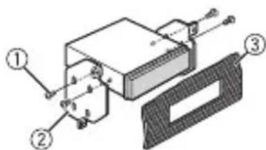 PIONEER DEHS6010BS - When not using the supplied mounting sleeve - 2
