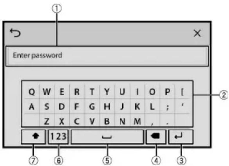 PIONEER DMHWT76NEX - Utiliser le clavier à l'écran - 1