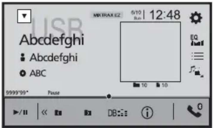 PIONEER MVH2400NEX - Écran de source audio 2 (Exemple : USB) - 1
