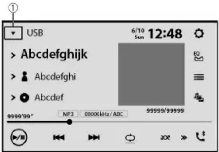 PIONEER DMHW4600NEX - Afficher l'écran de commande AV - 1