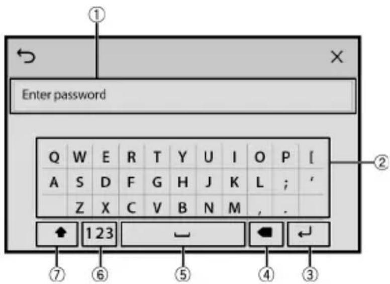 PIONEER DMHW4600NEX - Utiliser le clavier à l'écran - 1