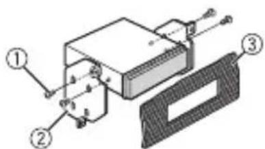 PIONEER DEHS6000BS - When not using the supplied mounting sleeve - 2