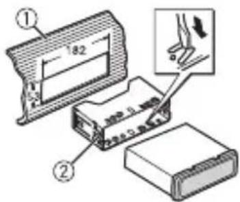 PIONEER DEHS6000BS - DIN mount installation - 1