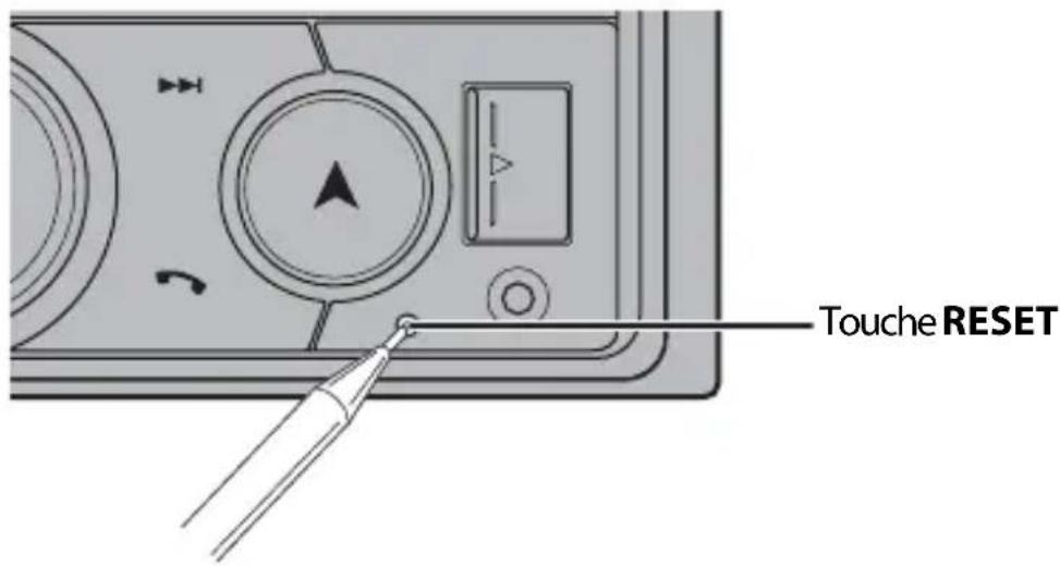 PIONEER MVHS620BS - Réinitialisation du microprocesseur - 1
