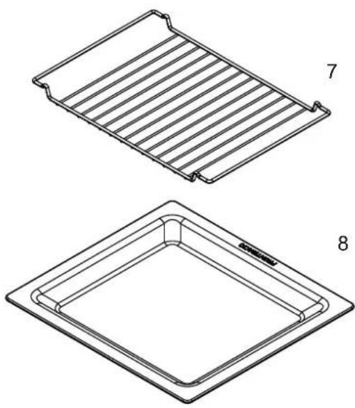 BLAUPUNKT 5KD94150GB - Noms des pieces du four et accessoires - 2