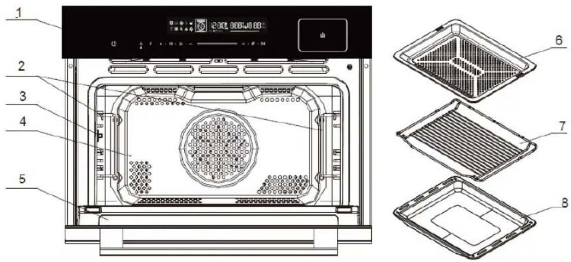 BLAUPUNKT 5C90S8990 - DENOMINAZIONE DEI COMPONENTI E DEGLI ACCESSORI - 1