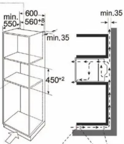 BLAUPUNKT 5C60M8690 - DIMENSIONES DE MONTAJE - 1