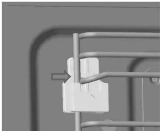 BLAUPUNKT 5C60M8690 - Mounting the hooks. - 5