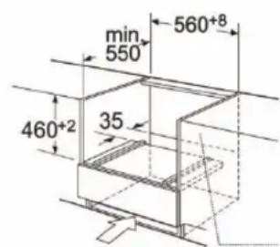 BLAUPUNKT 5C60M8690 - DIMENSIONI DI INCASSO - 2