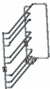 BLAUPUNKT 5C60M8690 - Mounting the hooks. - 2