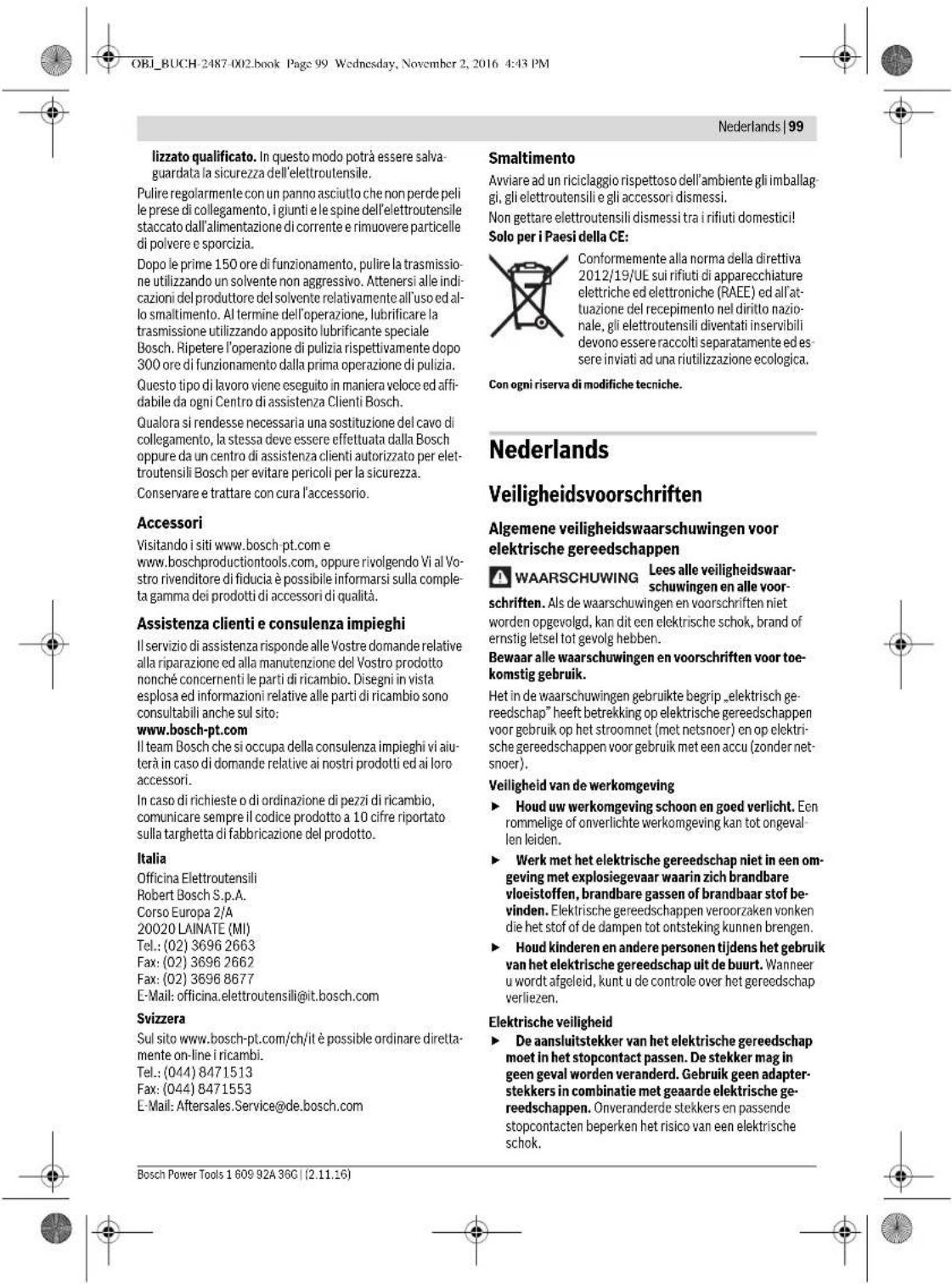 BOSCH HWS 810230 Professional - Manutenzione e pulizia - 8