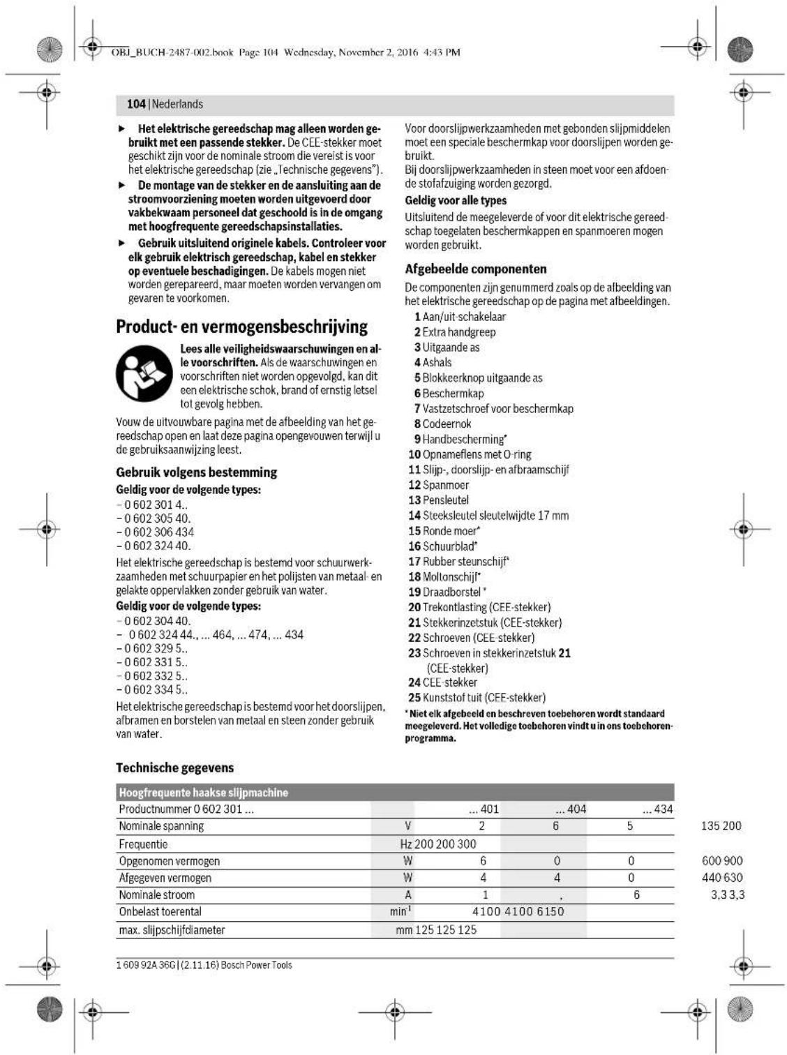 BOSCH HWS 810230 Professional - Extra waarschuwingen - 6