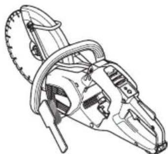 HUSQVARNA K 535i - To clean the cooling system - 1
