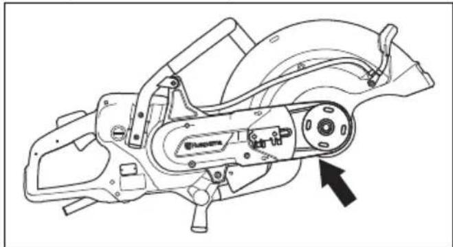 HUSQVARNA K 7000 - De aandrijfriem vervangen - 4