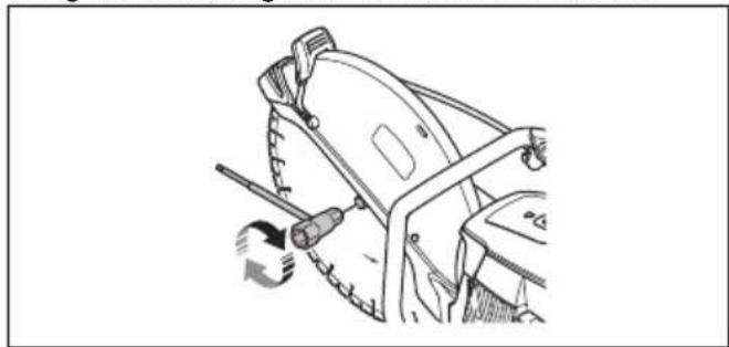 HUSQVARNA K 7000 - To install the cutting blade - 6
