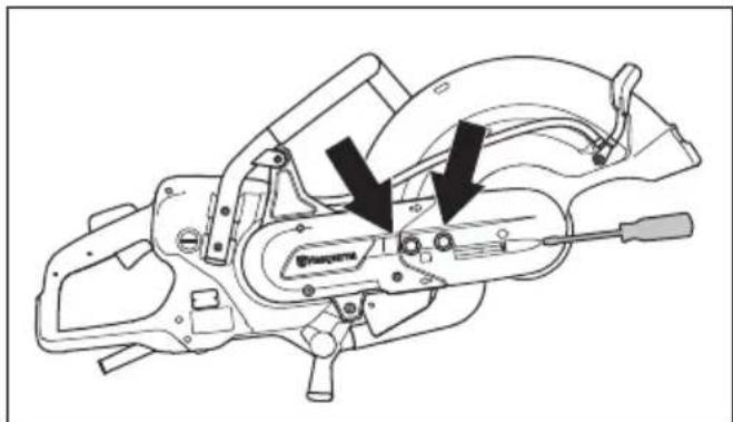 HUSQVARNA K 7000 - To reverse the cutting head - 4