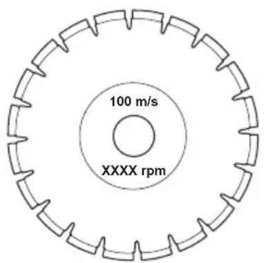 HUSQVARNA K 7000 - Remarque: découpez uniquement les matériaux indiqués dans les instructions fournies avec la lame. - 1