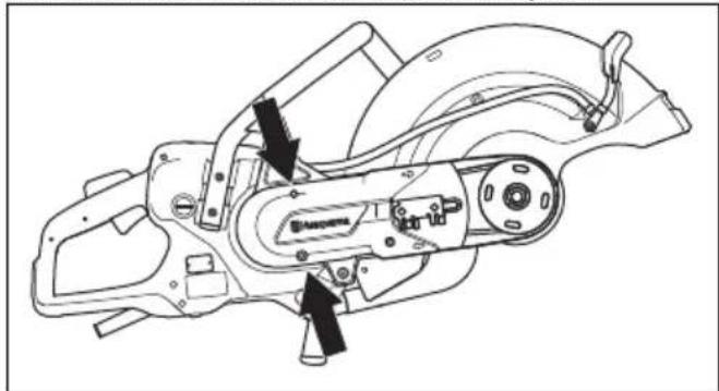 HUSQVARNA K 7000 - To replace the drive belt - 5