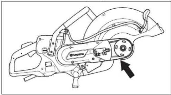 HUSQVARNA K 7000 - To replace the drive belt - 4