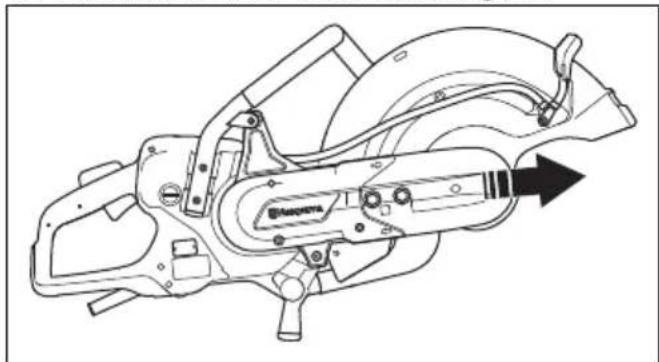 HUSQVARNA K 7000 - To reverse the cutting head - 5