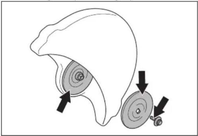 HUSQVARNA K 7000 - To examine the spindle shaft and the flange washers - 3