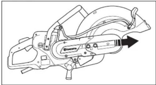 HUSQVARNA K 7000 - Comment retourner la tête de coupe - 5