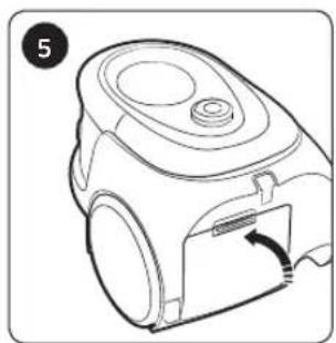 SAMSUNG SC07M21A0V1 - Cleaning the outlet filter - 9