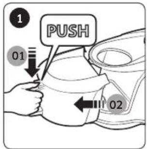 SAMSUNG SC07M21A0V1 - Cleaning the dustbin - 1