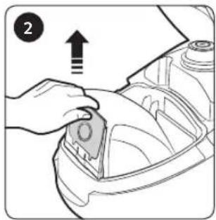 SAMSUNG SC07M25M9WD - Pulizia del sacchetto di raccolta della polvere - 2