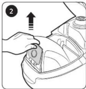 SAMSUNG SC07M25M9WD - Cleaning the dust bag - 2