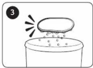 SAMSUNG SS60K6080KC - Cleaning the sponge filter - 3