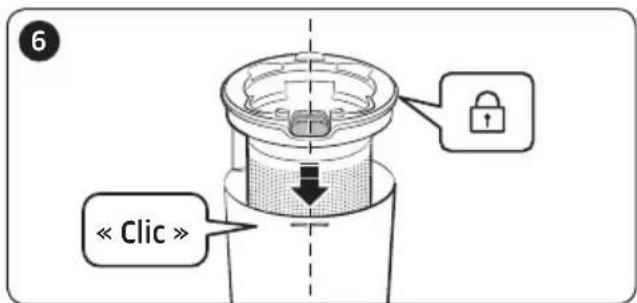 SAMSUNG VS20T7531T1 - Vider et nettoyer le réservoir de poussière - 6
