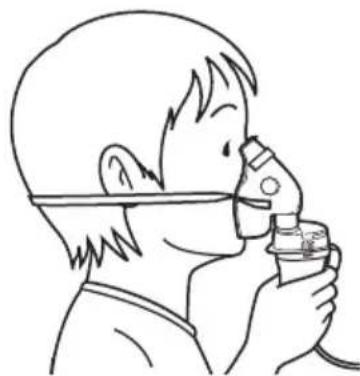 OMRON CompAIR NEC801S - Utilisation du masque pour enfant (PVC) - 1