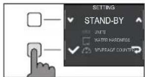 SETTING STAND-BY JUNE WATER HARDNESS BEVERAGE COUNTER