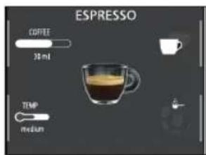 ESPRESSO COFFEE 20 ml TEMP medium