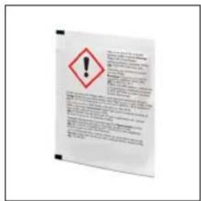 Warning sign with red diamond and exclamation mark, indicating a hazard warning about safety or hazard.