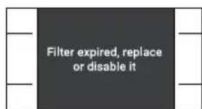Filter expired, replace or disable it