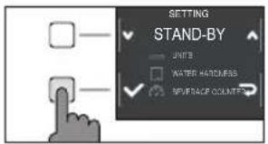 SETTING STAND-BY UNIT WATER HANDLES SPVERAGE COUNT