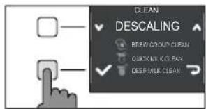 CLEAN DESCALING BREW COUNY CLEAN QUICK MIL KOL FAN DEEP MILK CLEAN
