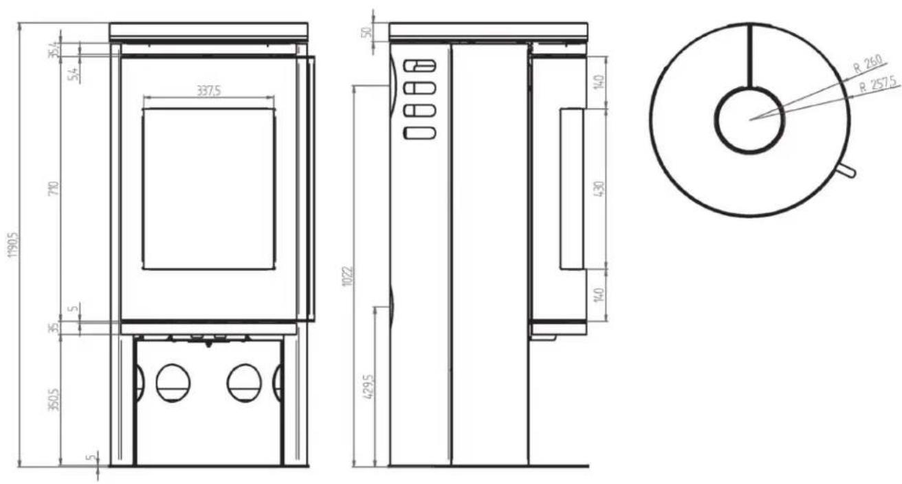 JUSTUS Faro Top 2.0 II - Croquis / Dimensions - 1