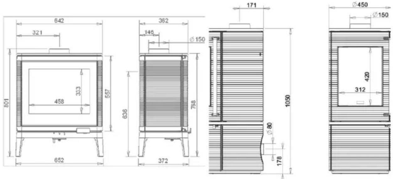 Wamsler Oku - Dimensional drawings - 1